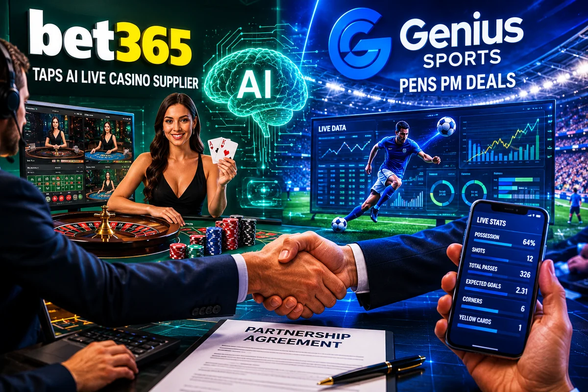 B2B Round-Up: bet365 Bets on AI Live Dealers as Genius Sports Strikes Prediction-Market Deals