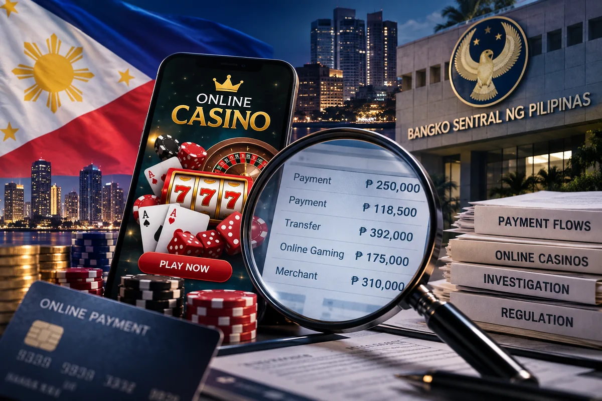 Philippine Central Bank Targets Hidden Online Casino Payments After 8,000 Merchant Accounts Shut