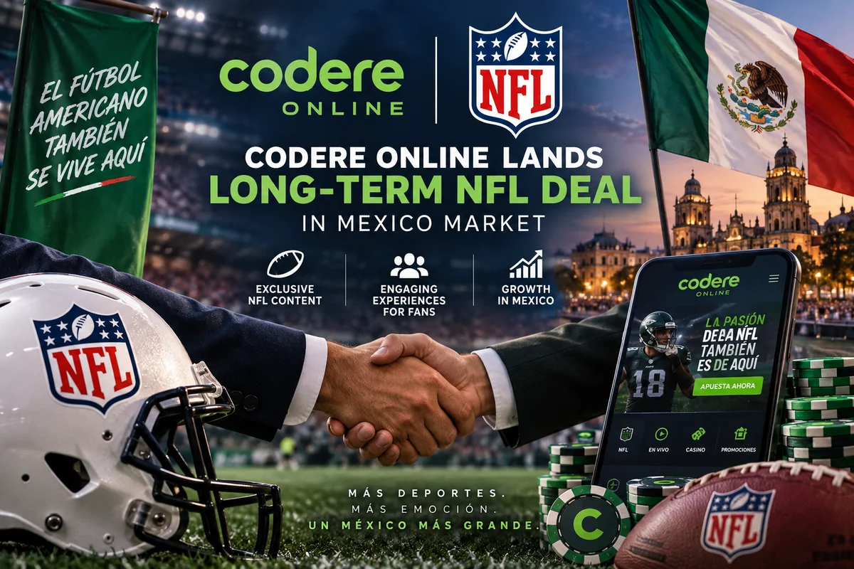 Codere Online Becomes the NFL's Official Betting Partner in Mexico