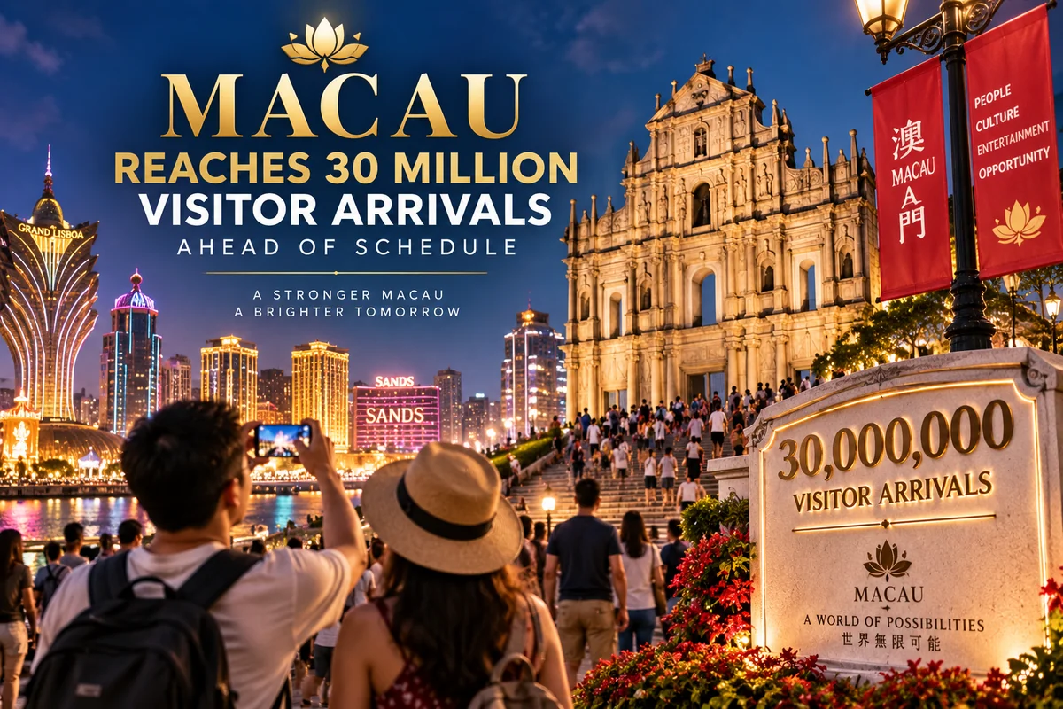 Macau Hits 30 Million Visitors 22 Days Faster Than Last Year