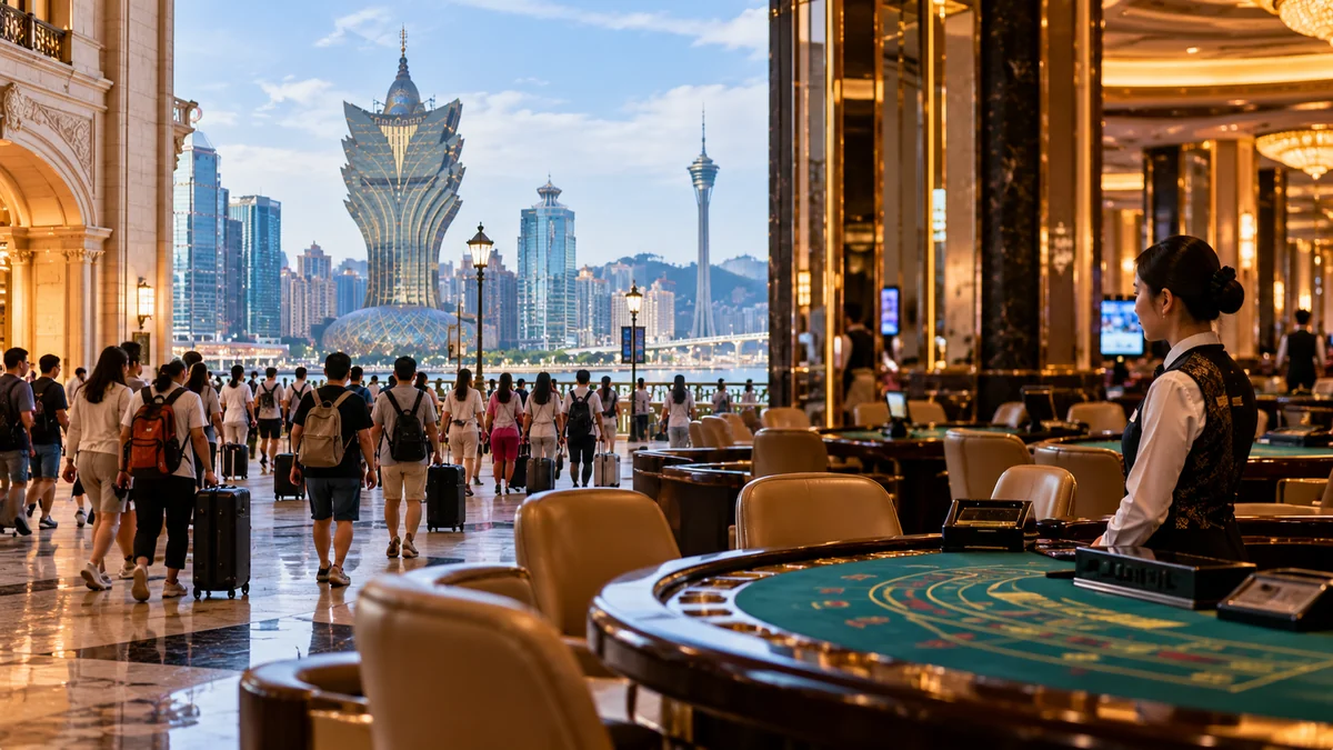 Macau Visitor Arrivals Climb 8.5% to 32.2 Million, but Casino Revenue Fails to Keep Pace