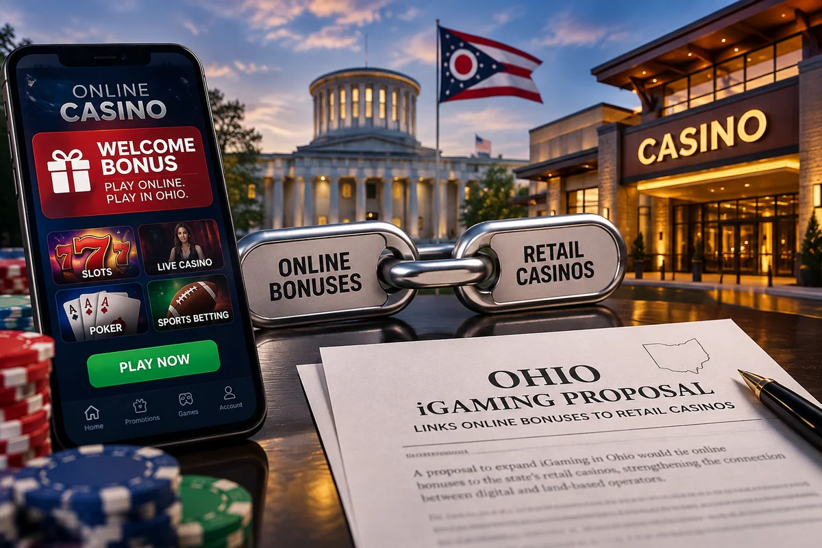 Ohio's iGaming Plan Would Push Online Bonuses Back Into Casinos
