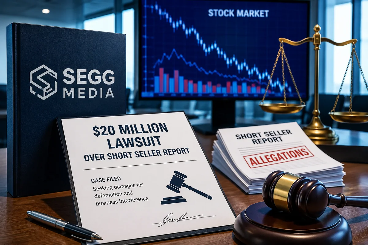 SEGG Media Files $20M Lawsuit Over "False" Short-Seller Report