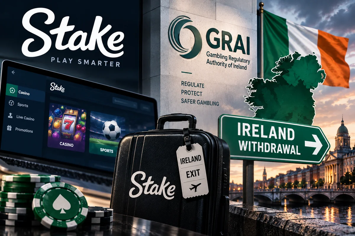 Stake blocks Irish players after GRAI regulator talks